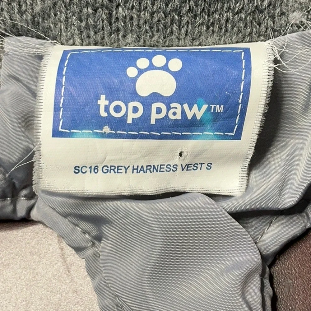 Top Paw Gray Dog Jacket with Harness